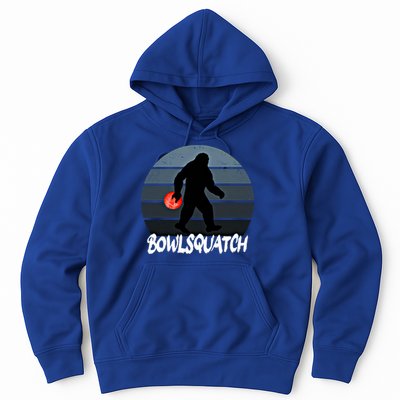 Bowlsquatch Bigfoot Bowling Ball Sasquatch Bowler Squatch Gift Hoodie