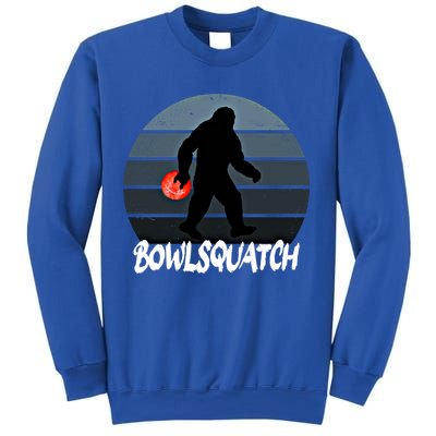 Bowlsquatch Bigfoot Bowling Ball Sasquatch Bowler Squatch Gift Sweatshirt