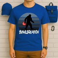 Bowlsquatch Bigfoot Bowling Ball Sasquatch Bowler Squatch Gift T-Shirt
