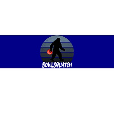 Bowlsquatch Bigfoot Bowling Ball Sasquatch Bowler Squatch Gift Bumper Sticker