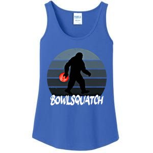 Bowlsquatch Bigfoot Bowling Ball Sasquatch Bowler Squatch Gift Ladies Essential Tank