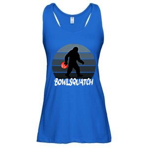 Bowlsquatch Bigfoot Bowling Ball Sasquatch Bowler Squatch Gift Ladies Essential Flowy Tank