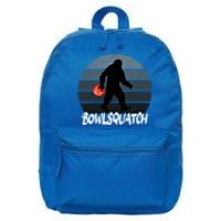 Bowlsquatch Bigfoot Bowling Ball Sasquatch Bowler Squatch Gift 16 in Basic Backpack