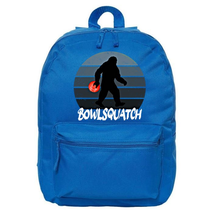 Bowlsquatch Bigfoot Bowling Ball Sasquatch Bowler Squatch Gift 16 in Basic Backpack