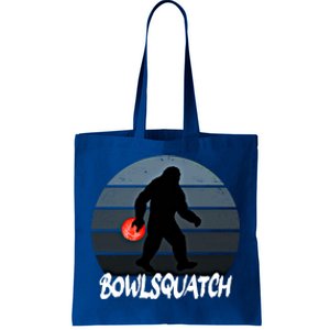 Bowlsquatch Bigfoot Bowling Ball Sasquatch Bowler Squatch Gift Tote Bag