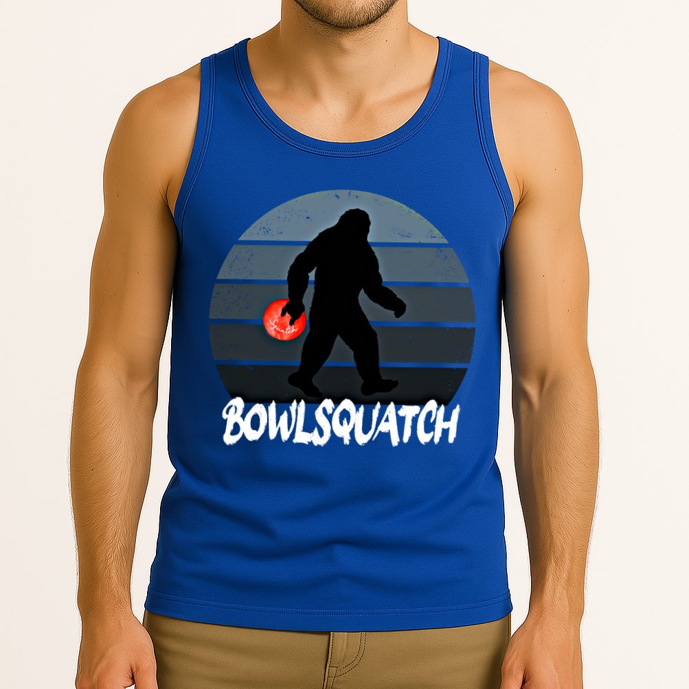 Bowlsquatch Bigfoot Bowling Ball Sasquatch Bowler Squatch Gift Tank Top