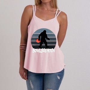 Bowlsquatch Bigfoot Bowling Ball Sasquatch Bowler Squatch Gift Women's Strappy Tank