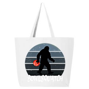 Bowlsquatch Bigfoot Bowling Ball Sasquatch Bowler Squatch Gift 25L Jumbo Tote