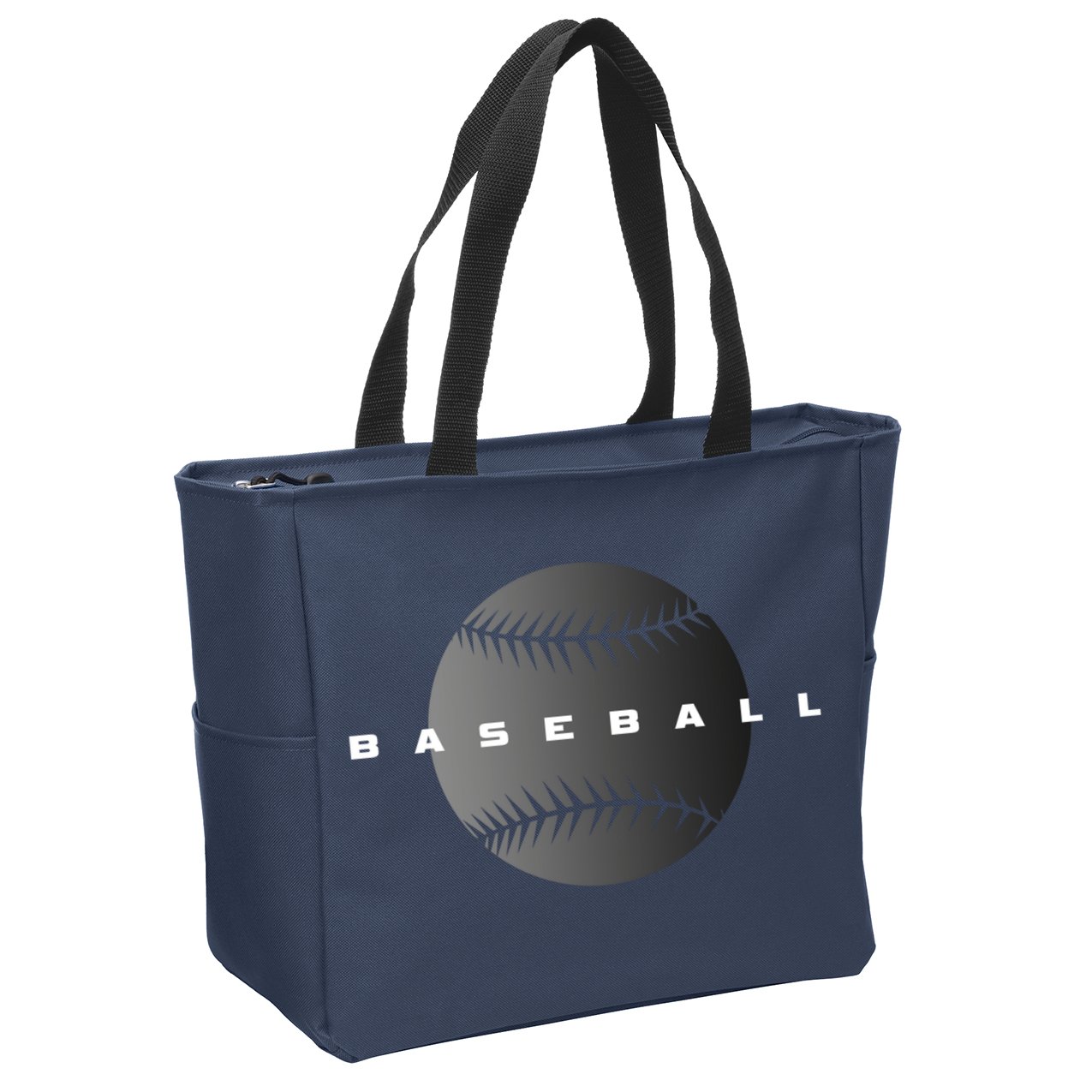 Baseball Baseball Zip Tote Bag