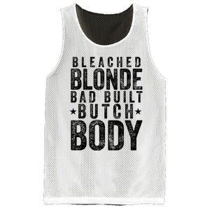 Bleach Blonde Bad Built Butch Body Mesh Reversible Basketball Jersey Tank