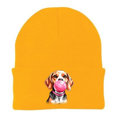 Beagle Bubblegum Knit Cap Winter Beanie