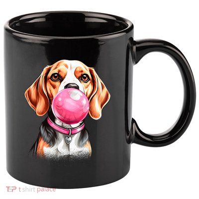 Beagle Bubblegum 11oz C Handle Ceramic Mug