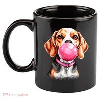 Beagle Bubblegum 11oz C Handle Ceramic Mug