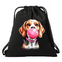 Beagle Bubblegum Drawstring Bag