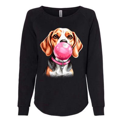 Beagle Bubblegum Womens California Wash Sweatshirt