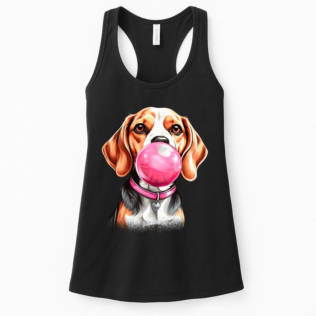 Beagle Bubblegum Womens Tank Top