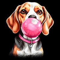 Beagle Bubblegum Ladies Long Sleeve Shirt