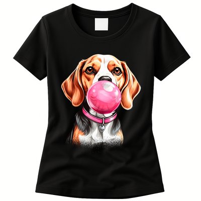 Beagle Bubblegum Womens T-Shirt