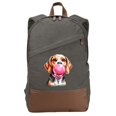 Beagle Bubblegum Cotton Canvas Backpack