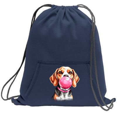 Beagle Bubblegum Sweatshirt Cinch Pack Bag