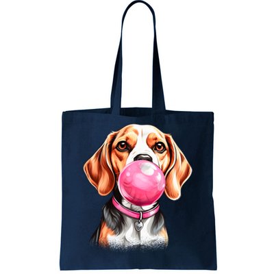 Beagle Bubblegum Tote Bag