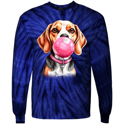 Beagle Bubblegum Tie-Dye Long Sleeve Shirt