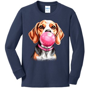 Beagle Bubblegum Kids Long Sleeve Shirt