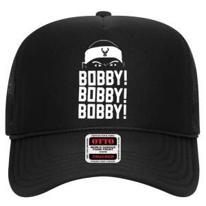 Bobby Bobby Bobby Milwaukee Basketball High Crown Mesh Back Trucker Hat