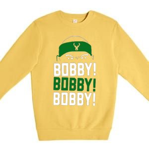 Bobby Bobby Bobby Milwaukee Basketball Premium Crewneck Sweatshirt