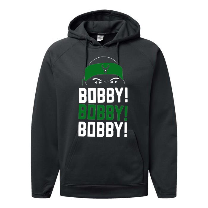 Bobby Bobby Bobby Milwaukee Basketball Performance Fleece Hoodie