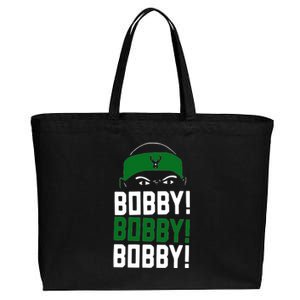 Bobby Bobby Bobby Milwaukee Basketball Cotton Canvas Jumbo Tote