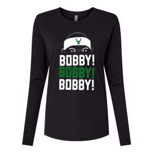 Bobby Bobby Bobby Milwaukee Basketball Womens Cotton Relaxed Long Sleeve T-Shirt