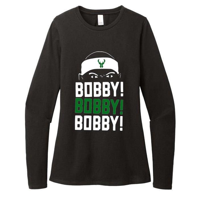 Bobby Bobby Bobby Milwaukee Basketball Womens CVC Long Sleeve Shirt