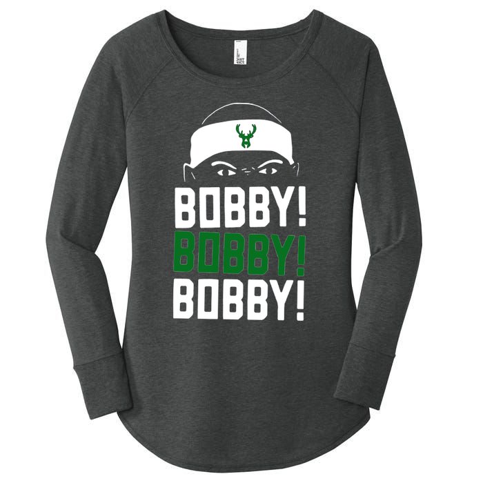 Bobby Bobby Bobby Milwaukee Basketball Women's Perfect Tri Tunic Long Sleeve Shirt