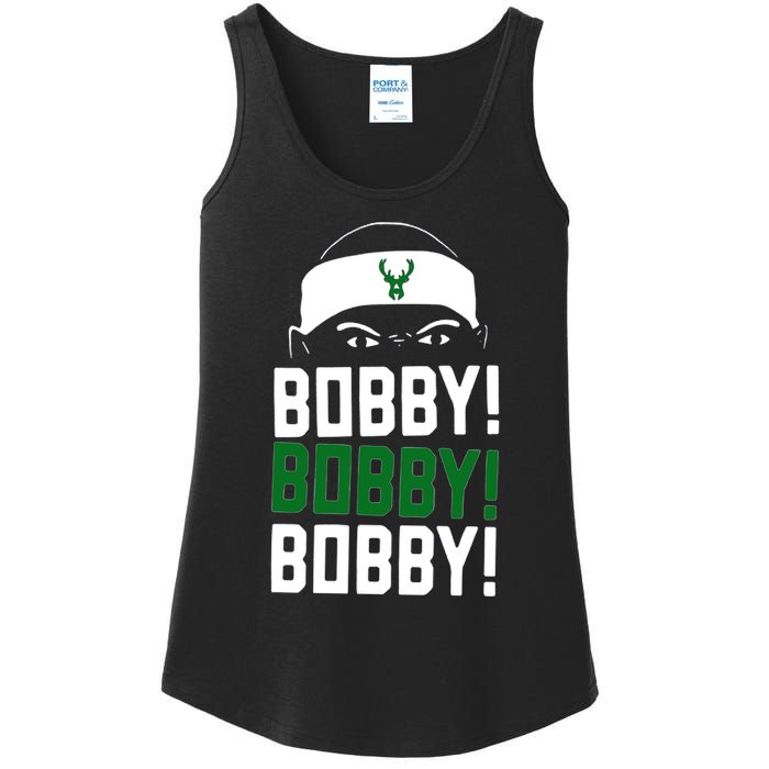 Bobby Bobby Bobby Milwaukee Basketball Ladies Essential Tank