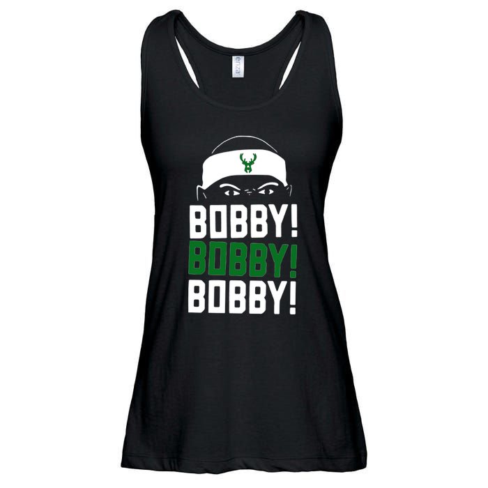 Bobby Bobby Bobby Milwaukee Basketball Ladies Essential Flowy Tank