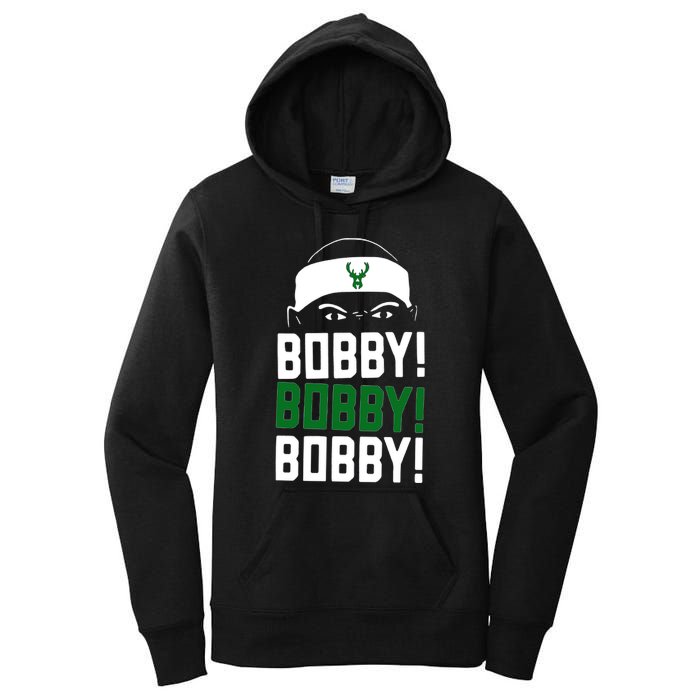 Bobby Bobby Bobby Milwaukee Basketball Women's Pullover Hoodie