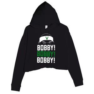 Bobby Bobby Bobby Milwaukee Basketball Crop Fleece Hoodie