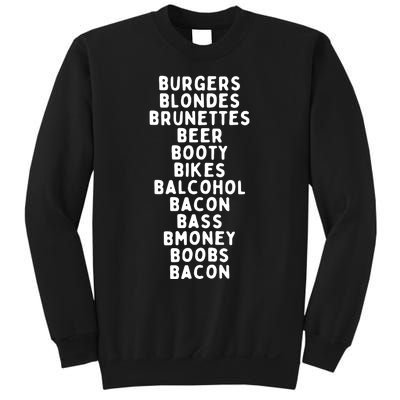 Beers Burgers Blondes Sweatshirt