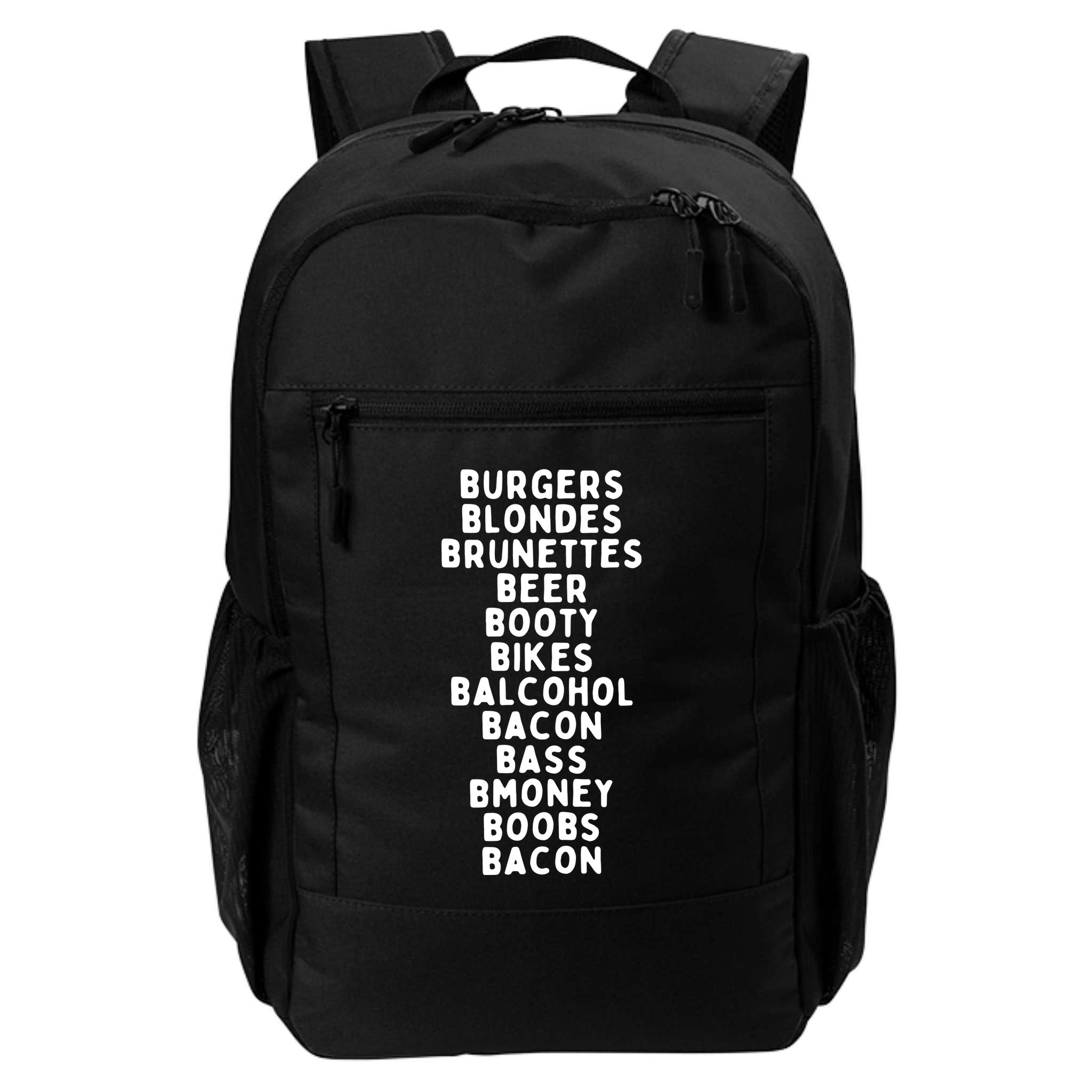 Beers Burgers Blondes Backpack