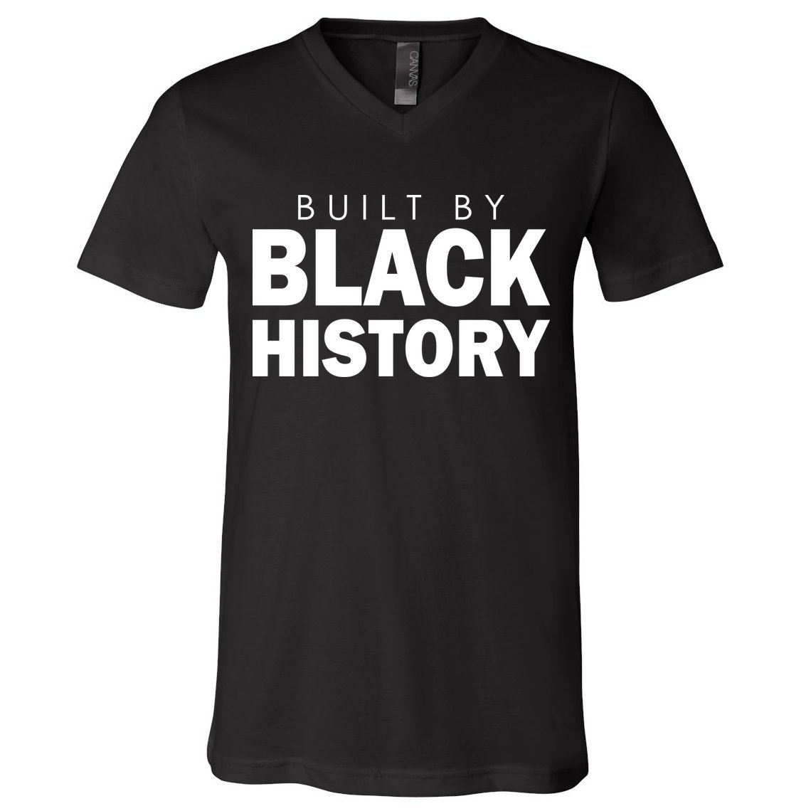 Built By Black History African American Pride V-Neck T-Shirt