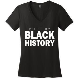 Built By Black History African American Pride Women's V-Neck T-Shirt