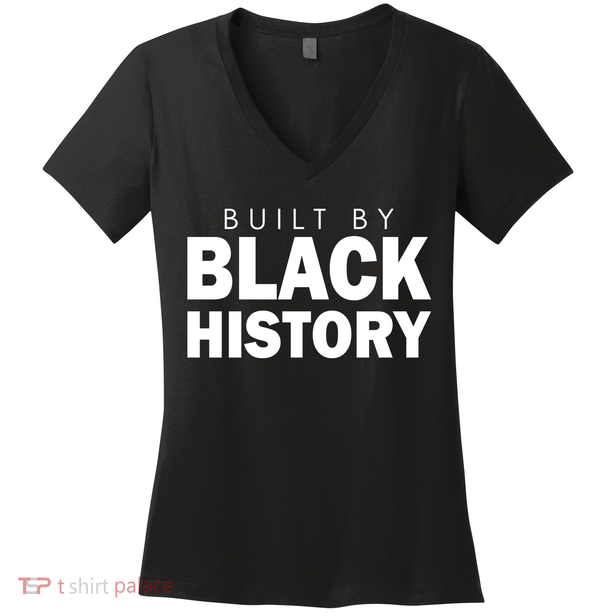 Built By Black History African American Pride Women's V-Neck T-Shirt