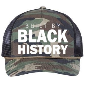 Built By Black History African American Pride Retro Rope Trucker Hat Cap