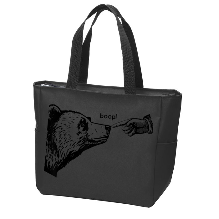 Boop Bear Zip Tote Bag
