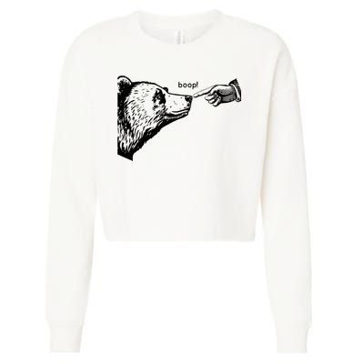 Boop Bear Cropped Pullover Crew