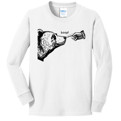 Boop Bear Kids Long Sleeve Shirt