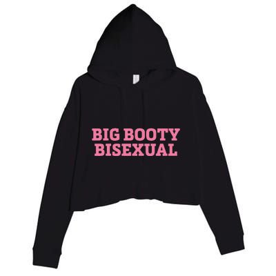 Big Booty Bisexual Funny Lgbtq Pride Month Crop Fleece Hoodie