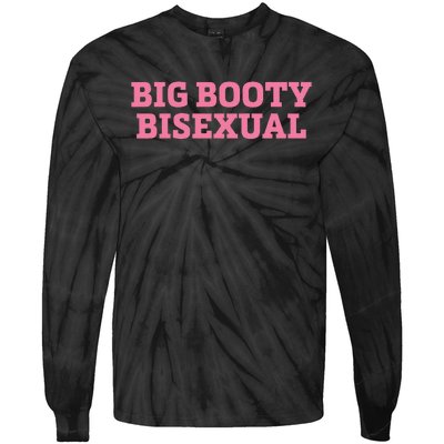 Big Booty Bisexual Funny Lgbtq Pride Month Tie-Dye Long Sleeve Shirt