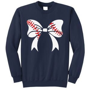 Baseball Bow Baseball Mom Mothers Day Women Baseball Mama Sweatshirt